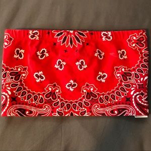 Forever 21- Red Bandana Print Tube Top